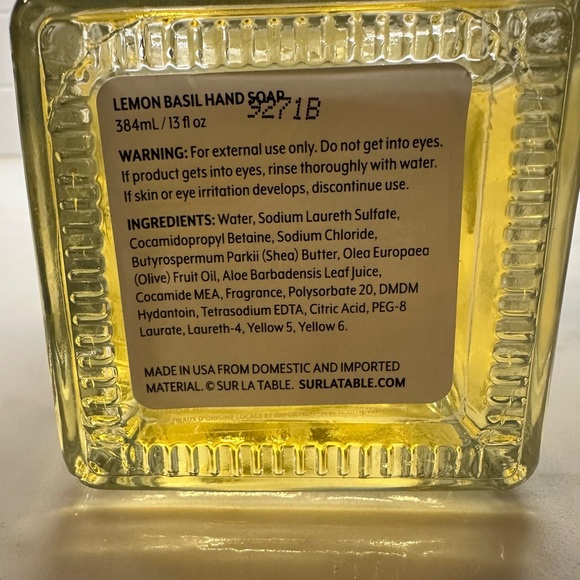 Sur La Table Lemon Basil Hand Soap and Lotion Set - Picture 9 of 12